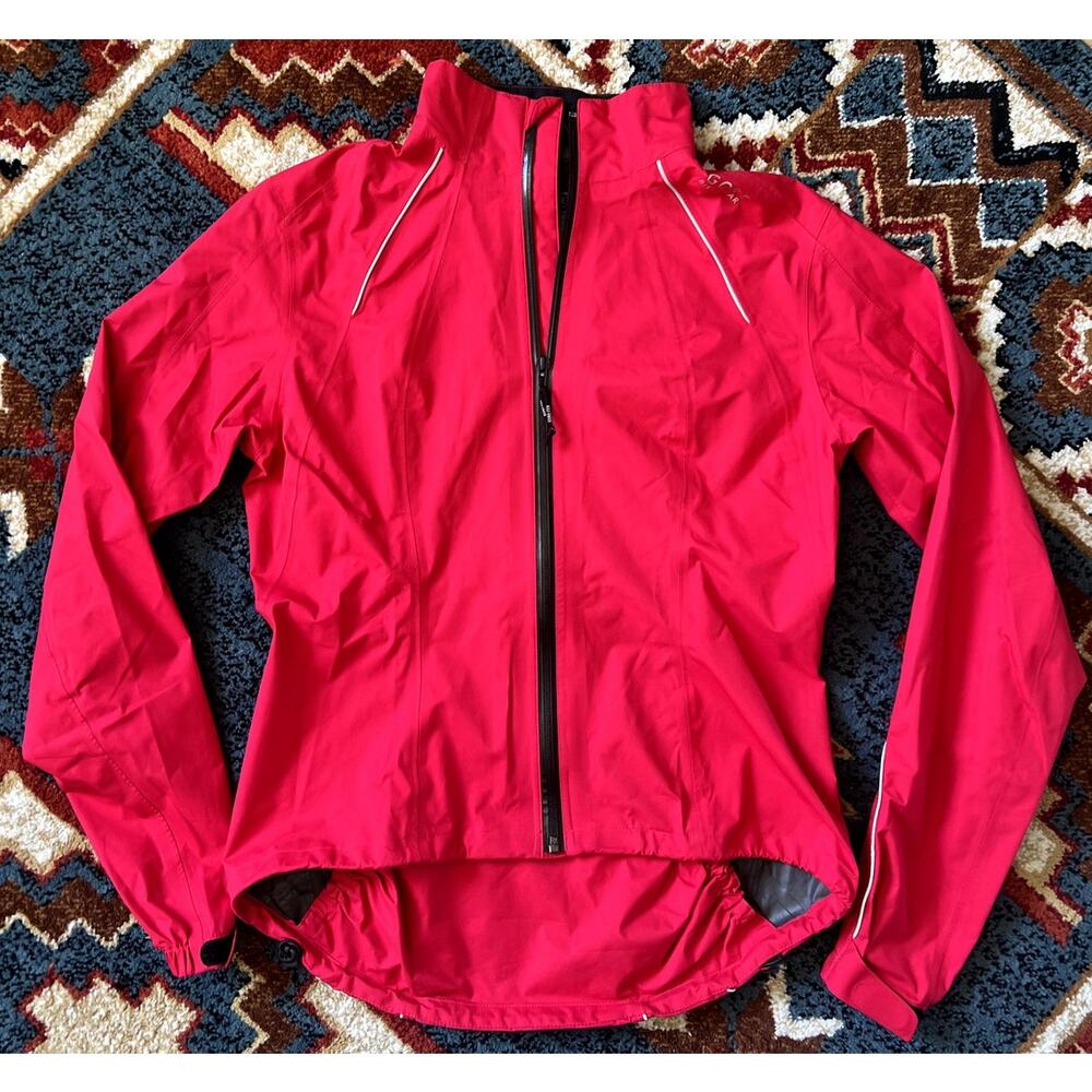 Gore Bike Wear Paclite Shell Jacket Zip Up Size Small Womens Fuschia Pink